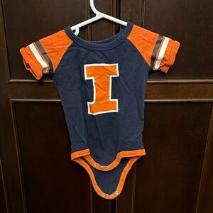 Colosseum Navy and Orange Bodysuit for Kids
